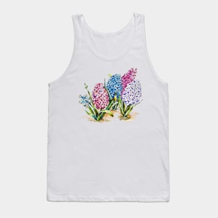 Colored Pencil of a Hyacinth Flowers Tank Top